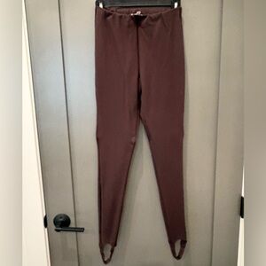 Madewell Chocolate Brown Stirrup Leggings